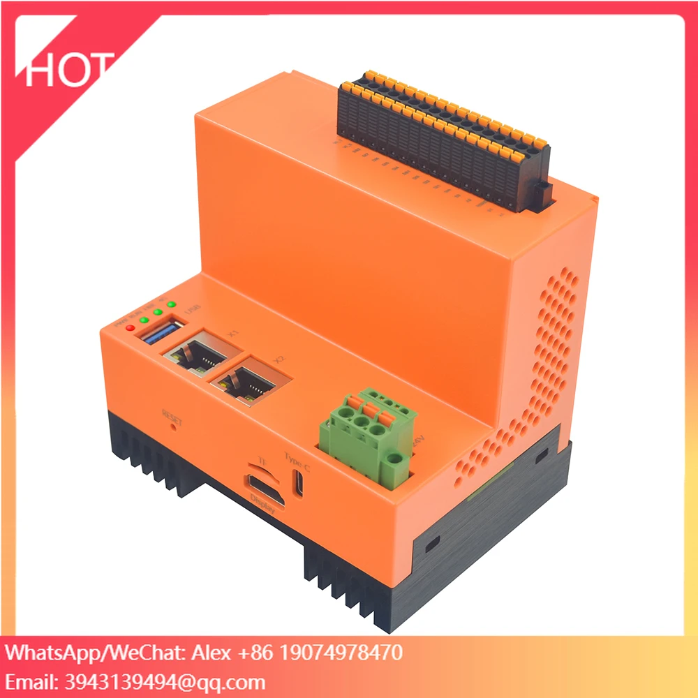 

Контроллер автоматизации EdgeLogix 1145 IoT PLC с расширением ввода-вывода, Ethernet, Modbus, RS485, WiFi, GPS, на базе Raspberry Pi CM5, 8 ГБ памяти