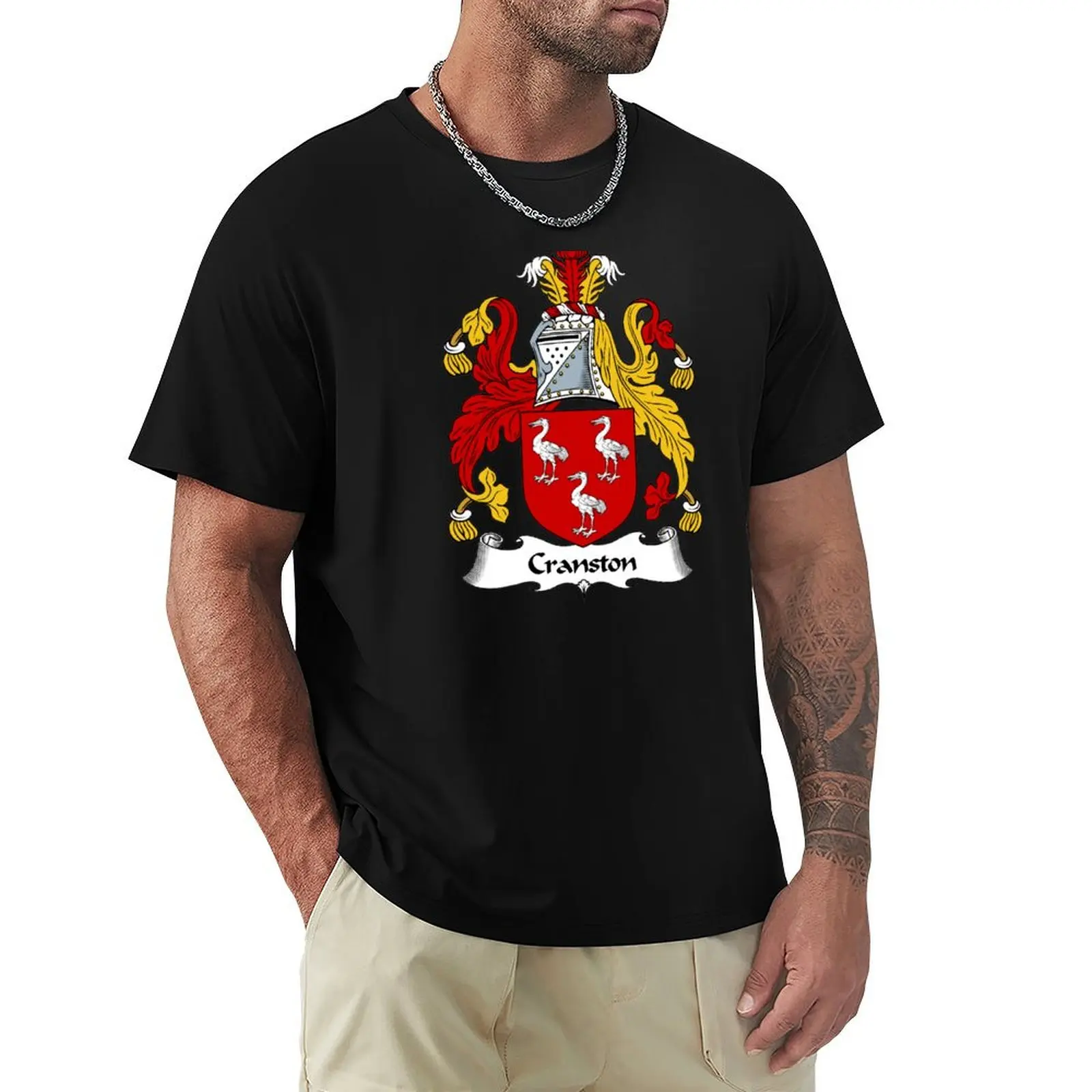 

Cranston Coat of Arms / Cranston Family Crest T-Shirt custom shirt sports fans shirts men graphic