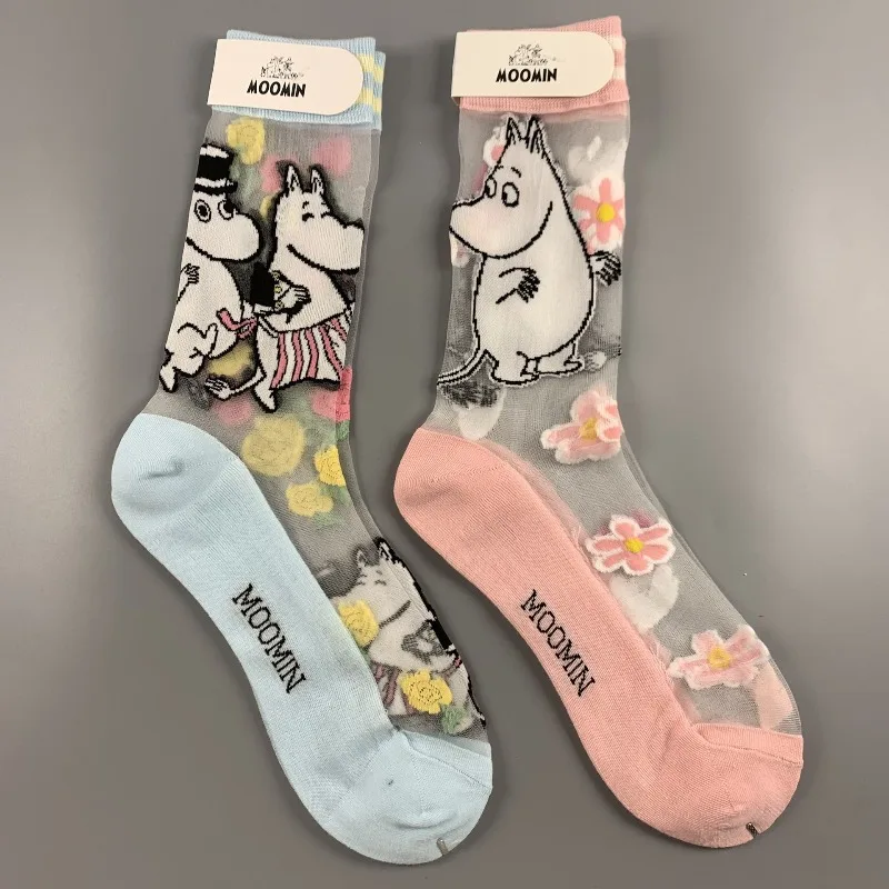 meias-de-cano-medio-com-estampa-de-desenho-animado-moomin-respiraveis-e-confortaveis-para-uso-diario-no-verao