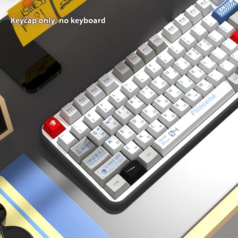 Imagem -06 - Teclado Mecânico Japonês Coreano Alemão Espanhol Francês Pbt Keycaps Layout Eva Perfil Cereja Gmk 049 Chave 139 156 2024