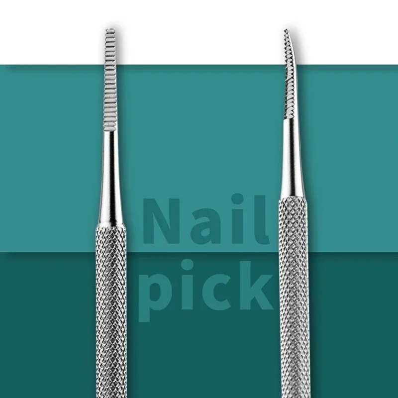 العناية بأظافر القدم الغارزة، رافع تصحيح أصابع القدم الغامضة مزدوج الأطراف، مبرد، تنظيف أظافر القدم، مانيكير وباديكير (1/3 قطع)