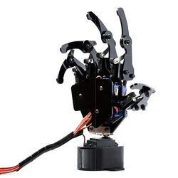 Bras robotique 6 DOF avec 5 griffes de doigts de robot bionique, kit Ardu37pour Raspberry Pi 5, projet de manipulateur programmable