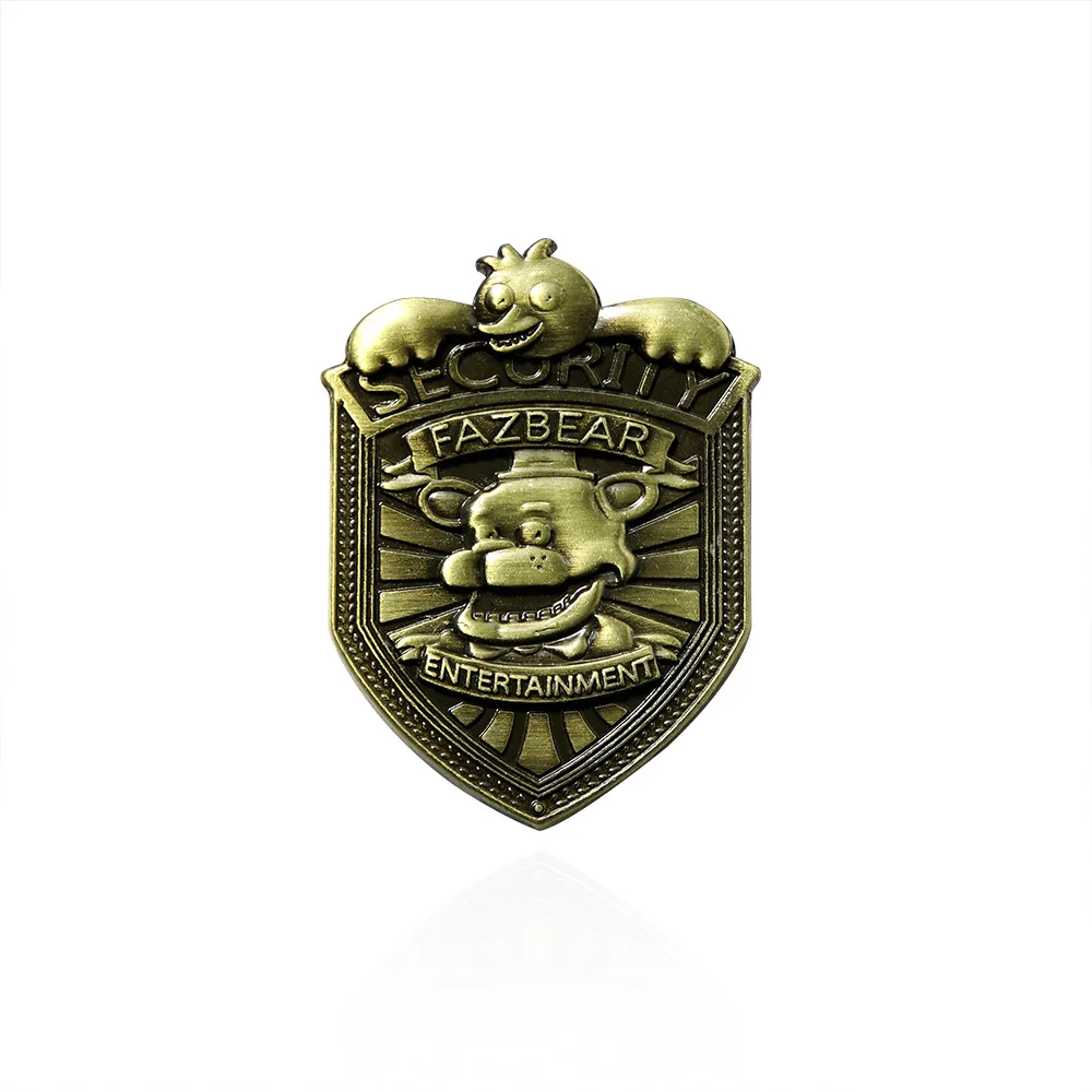 Game Peripherals Five Night At Freddy Brooch Cartoon Animal Teddy Bear Metal Badge Lapel Clothing Pin Cosplay Jewelry Props Gift