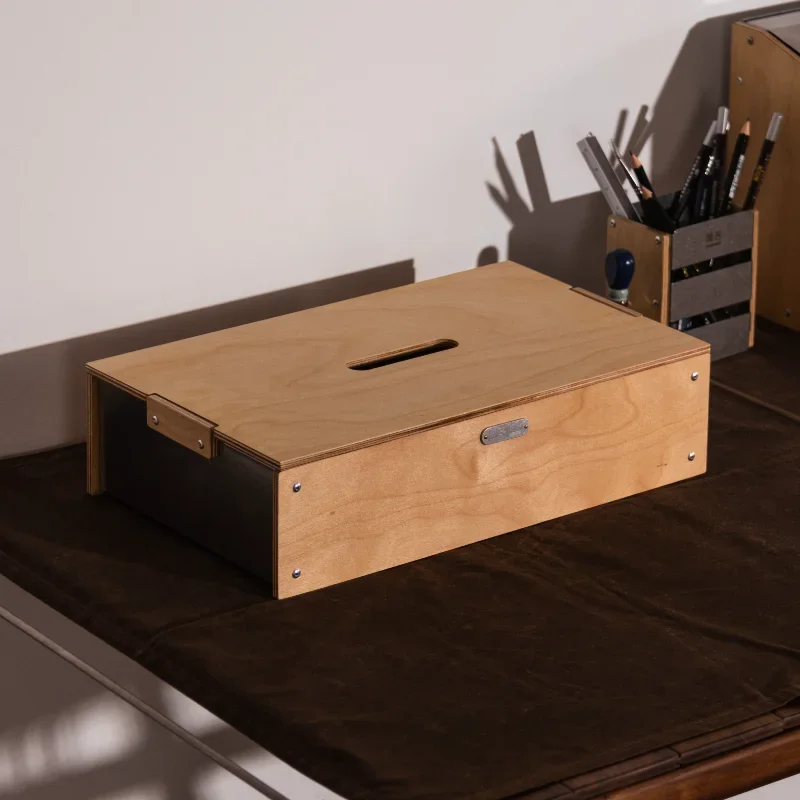 Jiangdi wooden box, mini portable desktop universal