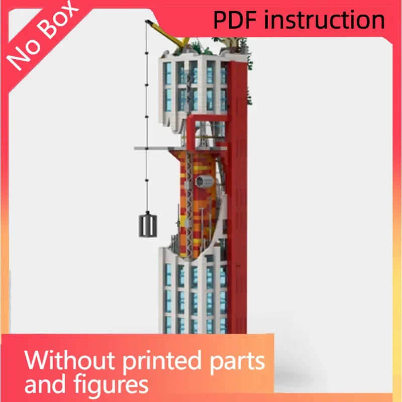 

Рождественские технические Moc-кирпичи, модель с видом на улицу, сломанные небоскребцы, модульные строительные блоки, подарки, игрушки для детей, наборы «сделай сам», Asse