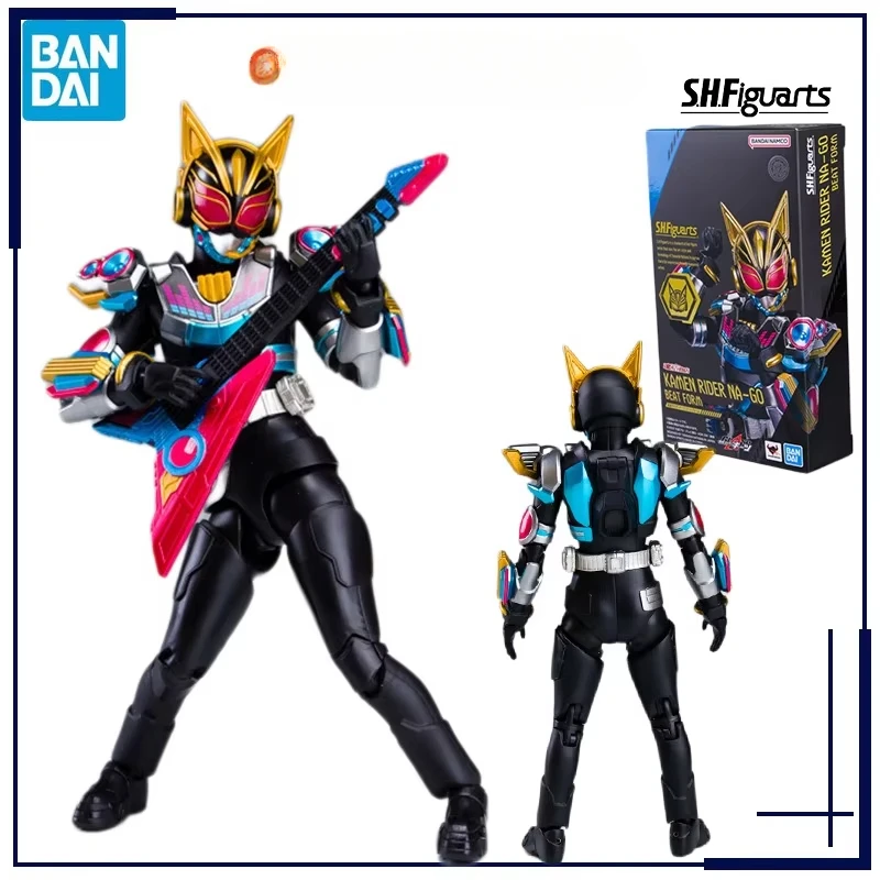 Original Genuine Bandai Anime Kamen Rider NA GO BEAT FORM SHF Model Toys Action Figure Gifts Collectible Ornaments Boys Kids