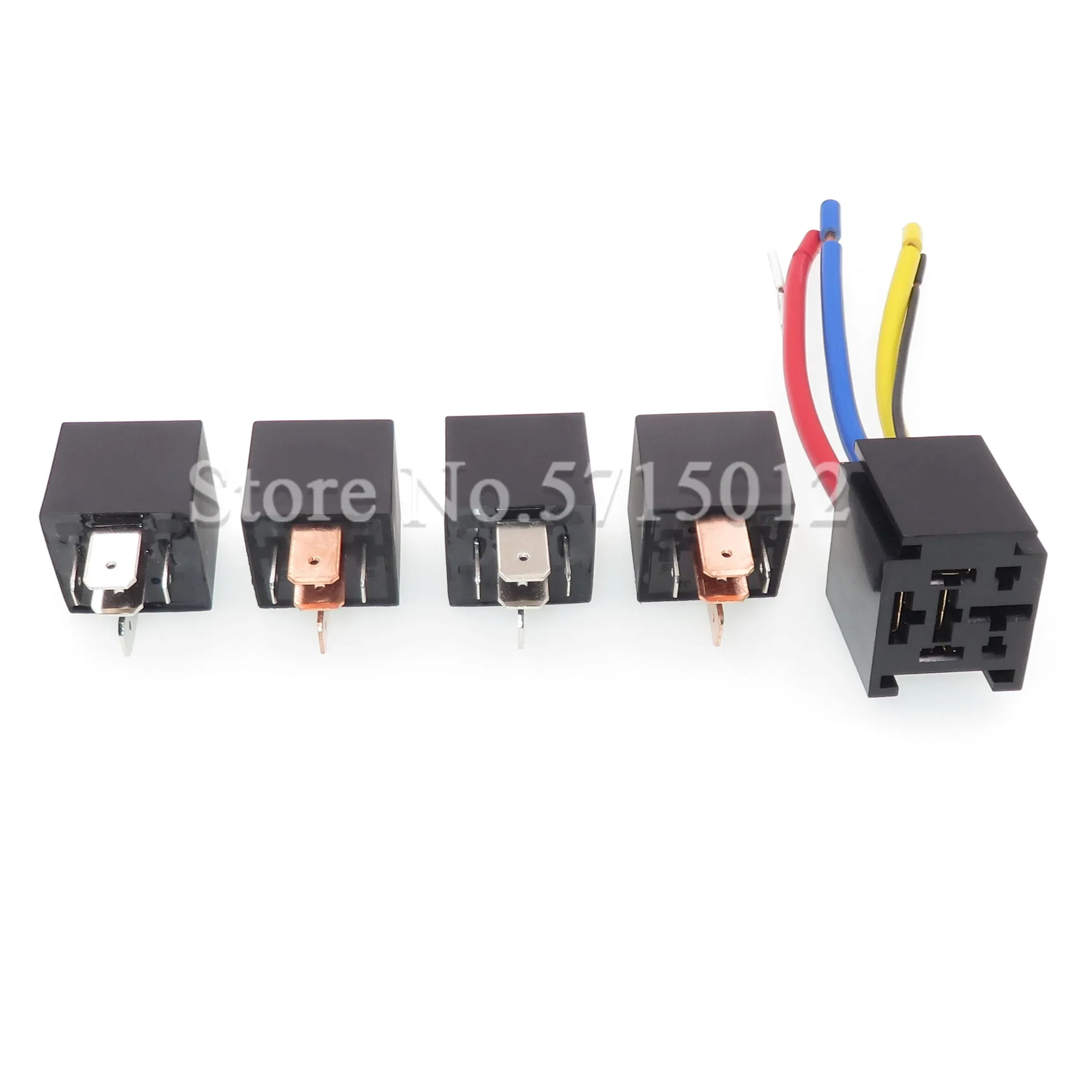 High-quality Car Auto Relay With Relay Socket DC 12V-60V 80A 5Pin Waterproof Car Relay