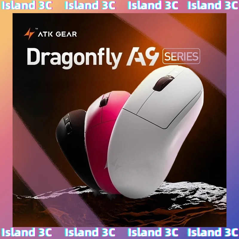 

ATK Dragonfly A9 Plus Promax Беспроводная игровая Bluetooth-мышь для киберспорта Легкий трехрежимный эргономичный ПК Аксессуары для ноутбуков