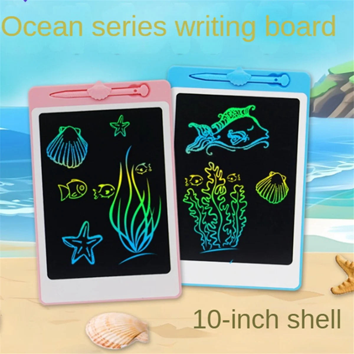 10 Inch LCD Handwriting Board Shell Graffiti Hand-Color Writing Board Eye Protection Drawing Board,Light Pink