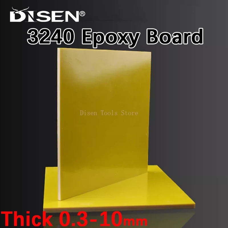 Thick 0.3-10mm Yellow 3240 Epoxy Board Fiberglass Sheet Electrical Insulation Boards