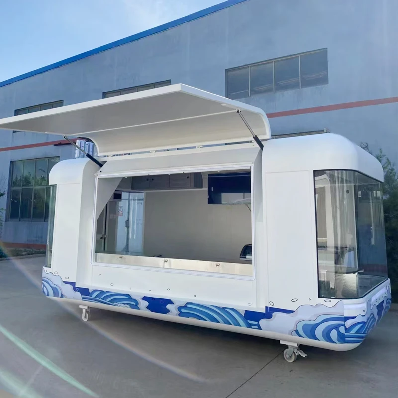 Hergestellt in China, mobiles elektrisches Dreirad, Motorrad, Hotdog, Essen, Auto, Van, Snackwagen