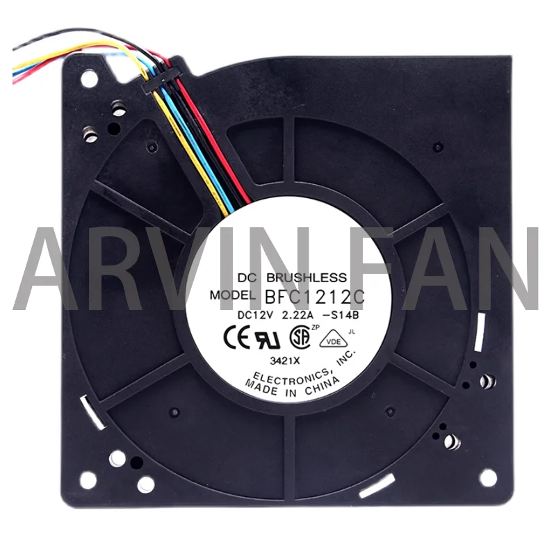 

BFC1212C 12V 2.22A 12032 12CM Large Airflow Turbo Blower Fan