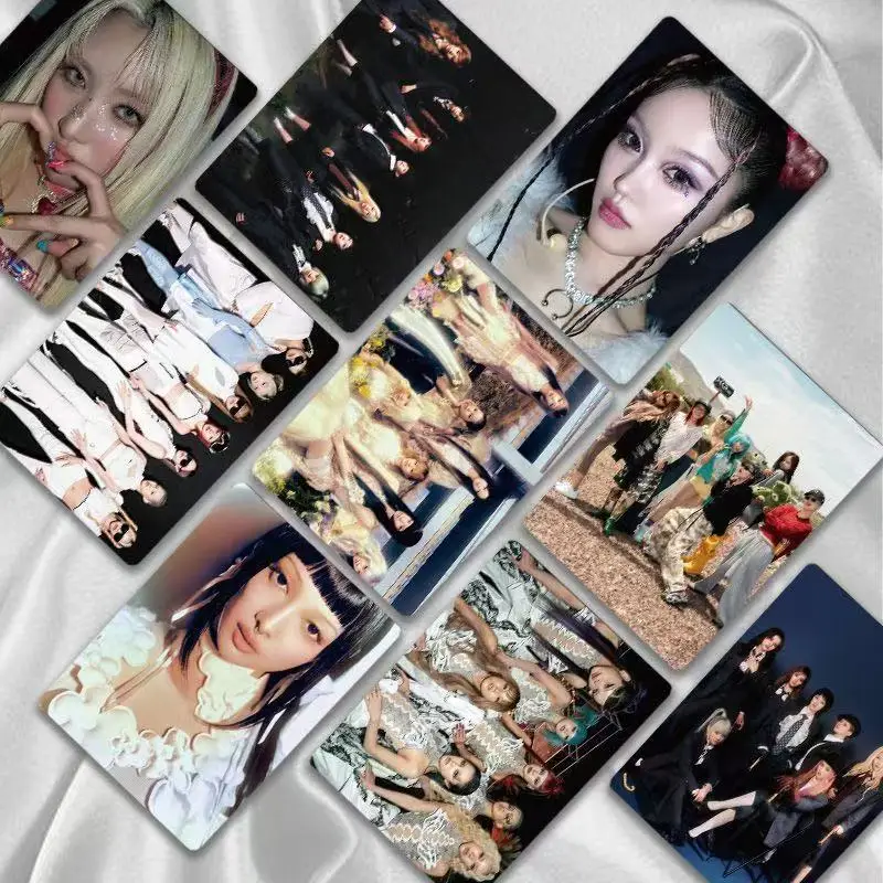 50pcs KPOP XG Laser Photo Card High Quality HD Photo Self-printed Photocard Korean Style Coated Selfie Collection LOMO Card Gift