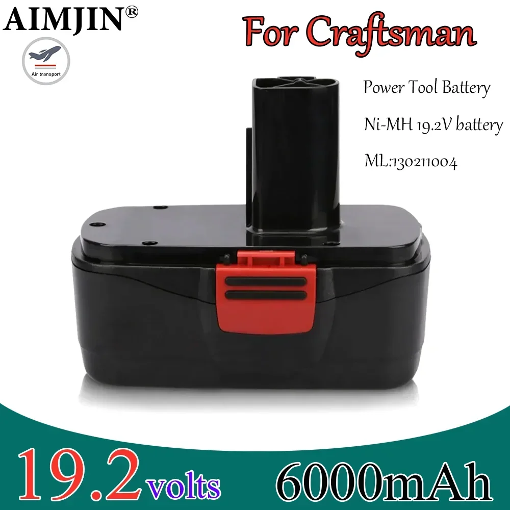 

19.2V Replacement Battery For Craftsman C3 DieHard 11375 1323903 130211004 11045 31511485 6000mAh Lithium Power Tool Battery