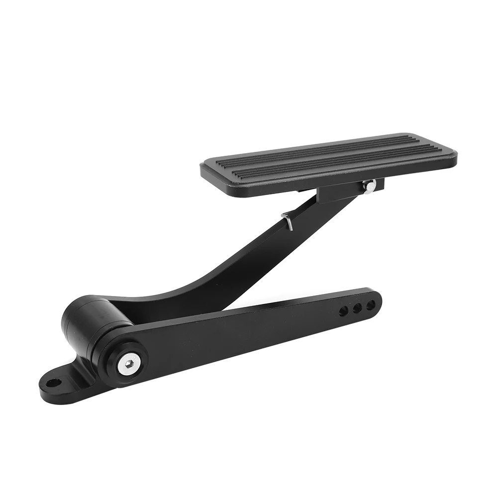 8601blk Universal Black Aluminum Gas Pedal For Throttle Firewall Mount Street Rat Rod Gm Accessories New