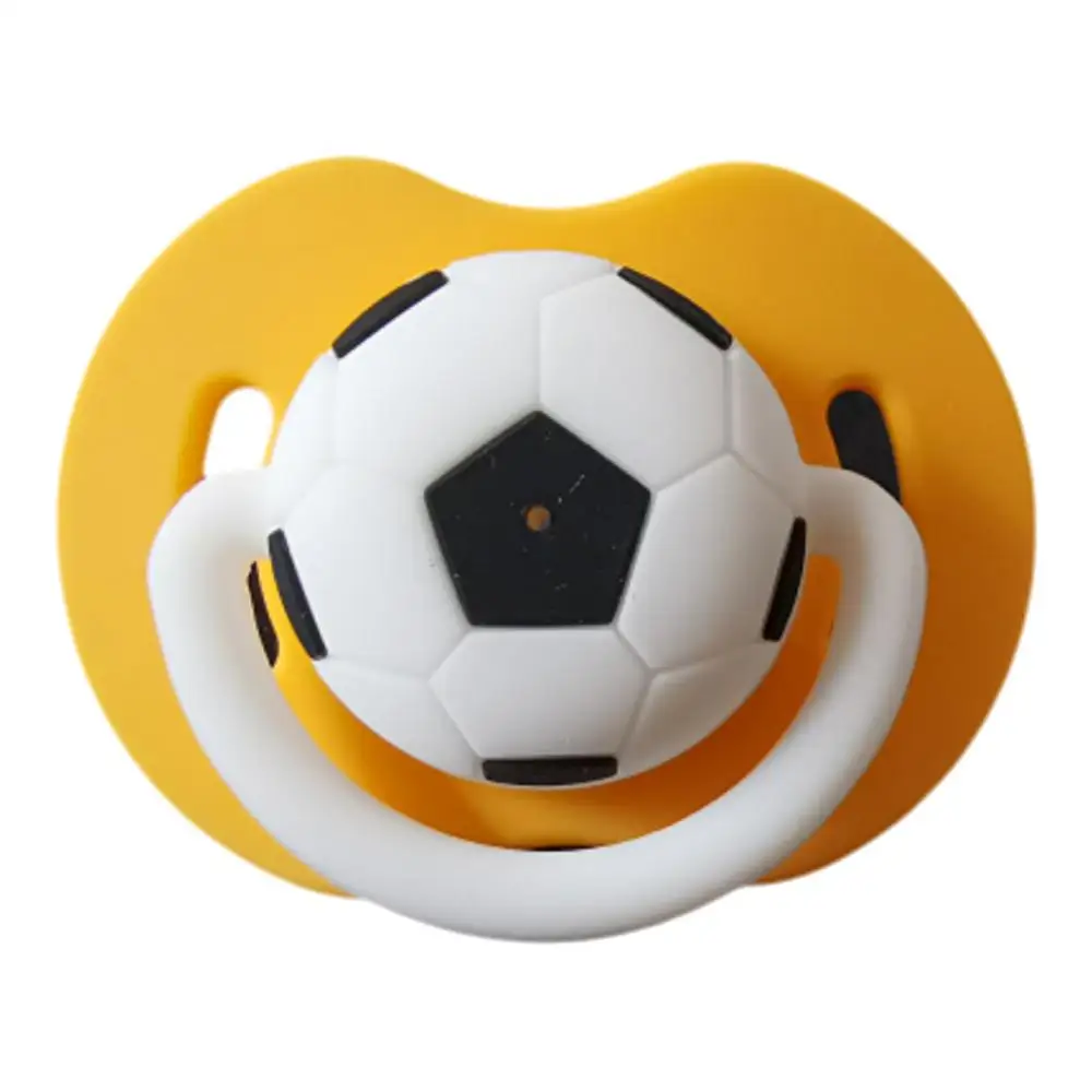 Football Baby Infant Toddler Soft Silicone Pacifier Teat Dummy Nipple Soothers