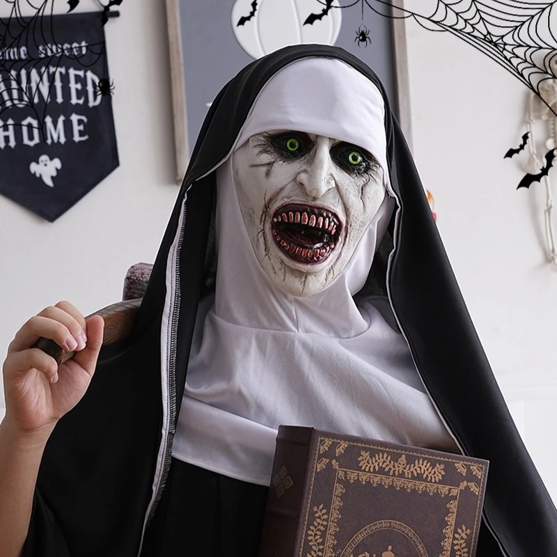 Costumes d'Halloween pour Hommes et Femmes, Déguisement pour Adultes, Accessoires de Décoration de Scène, Masques Effrayants, Cosplay, Nouvelle Collection 2024