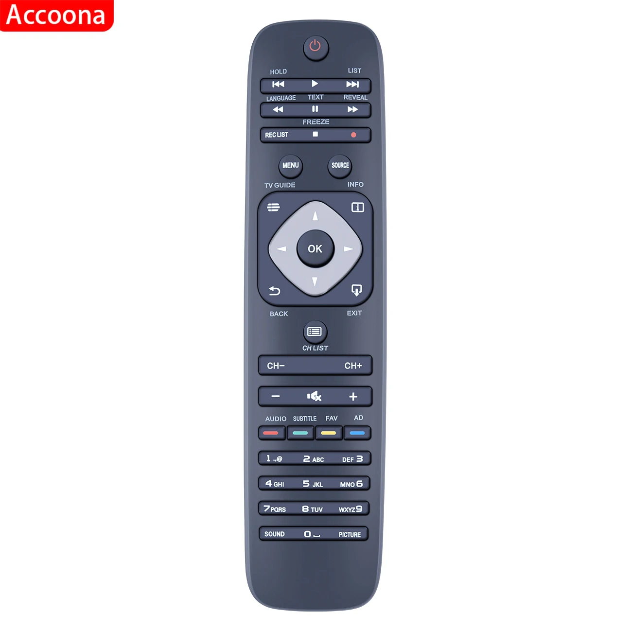 remote control for PHILIPS 996596004544 32PHS4001/12 32PHT4001 32PHT4001/12 32PHT4001/60 42PFT4001/60 43PFT4001/60 LED LCD TV image 3