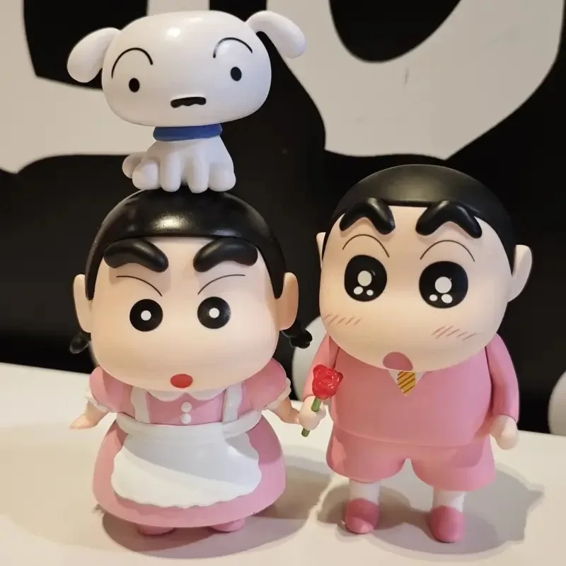 Crayon Shin chan cosplay maid cute and quirky trendy toy blind box figurine decoration ornament birthday gift Wedding Gift