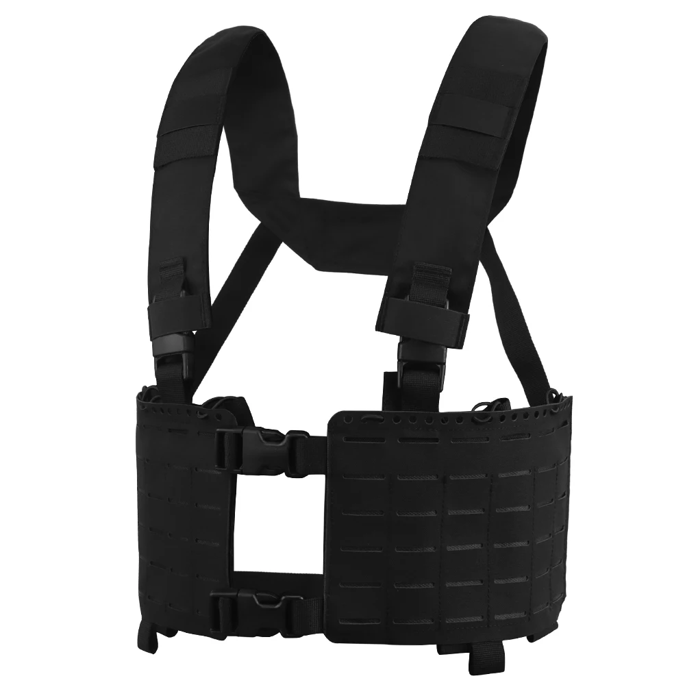 Tactical Alpha Chest Rig Split Chassis MOLLE Double-sided Plate Hunting Vest Expand Shooting Airsoft Magazine Bag Carrying Gear view 6