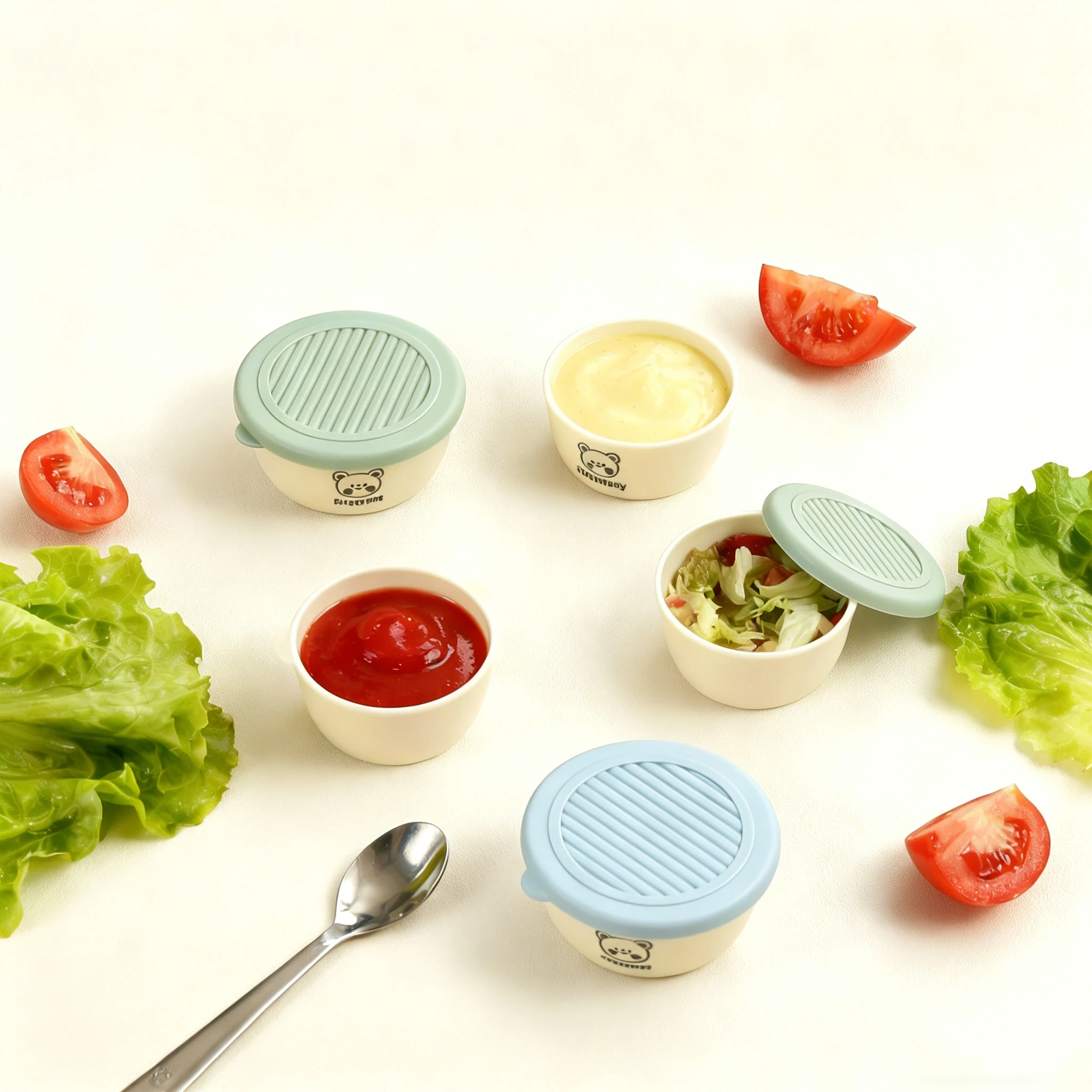 2/6Pcs Round Plasti…