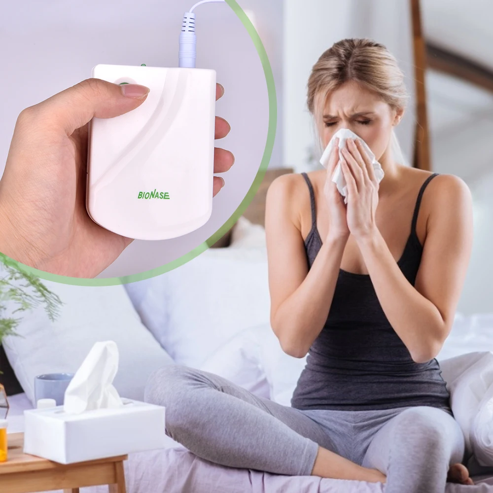 Nose Care Rhinitis Therapy Allergy Reliever Low Frequency Laser Allergy Rhinitis Sinusitis Anti-Snoring Treatment Device Massage