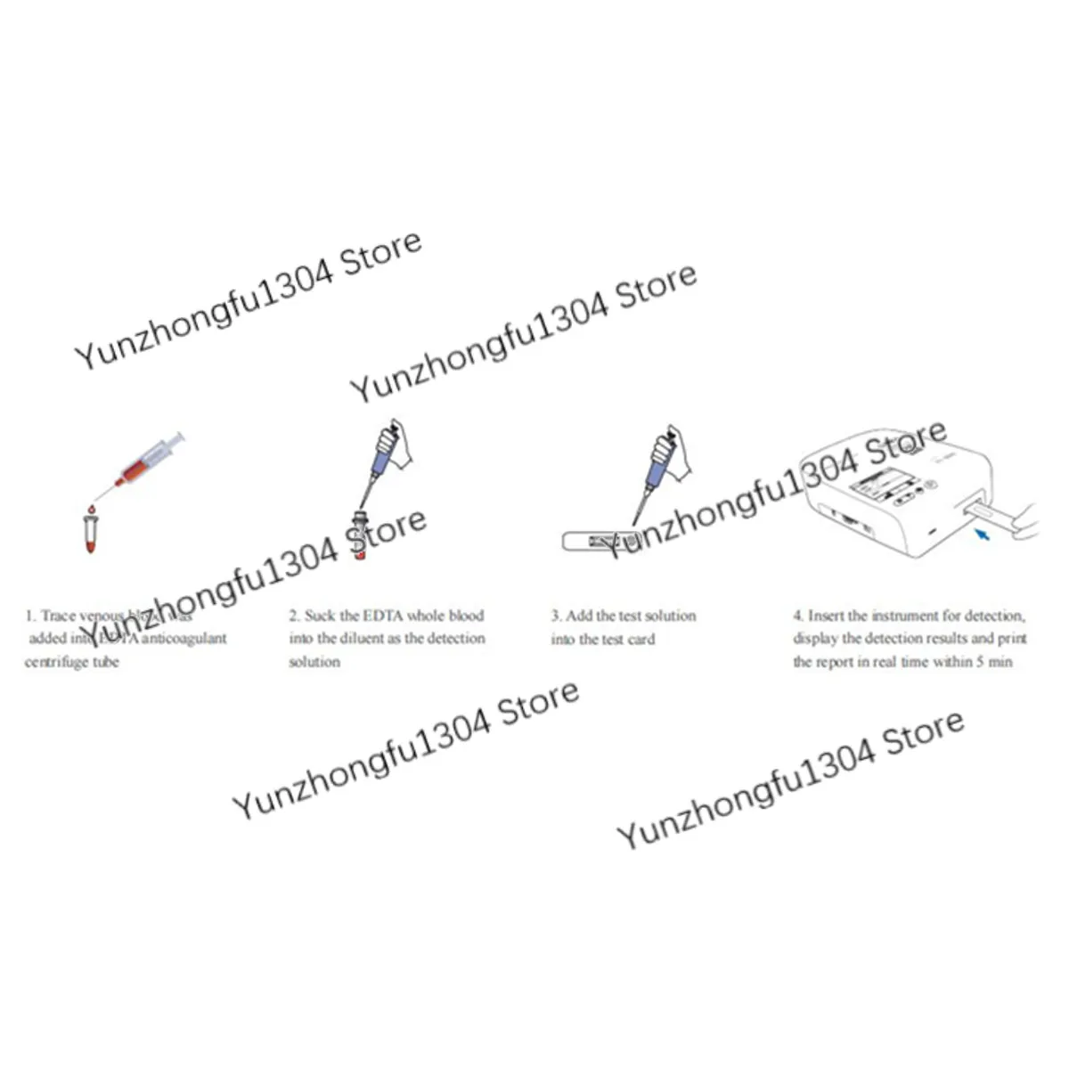 Veterinary Vet Pet Dog Animal Breeder Progesterone T4 FPL CPL FPV CPV FIA Blood Testing Machine Reagents 10pcs Per Box