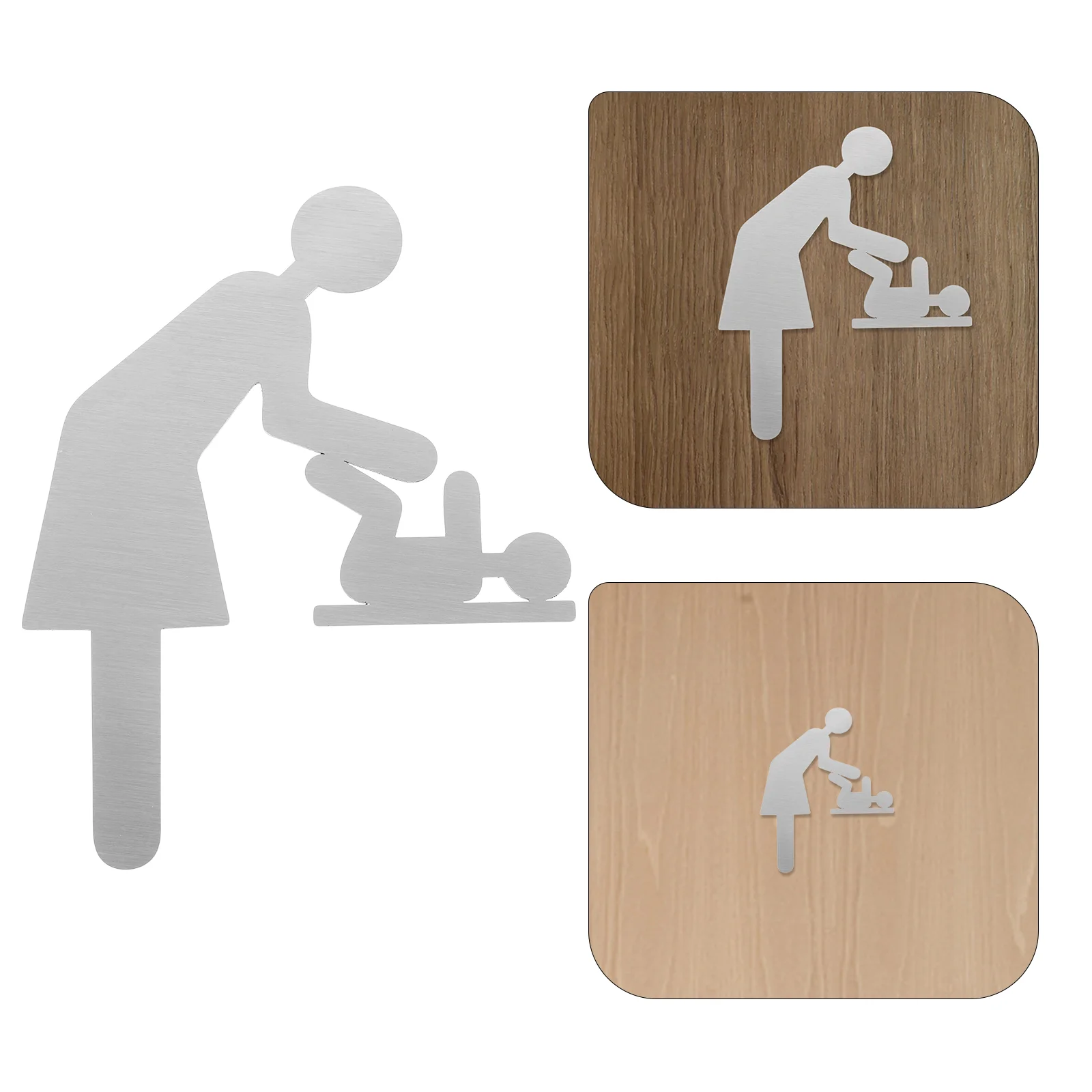 Diaper Changing Sign Signs for Men and Women, House Number Signs, Restroom Identification