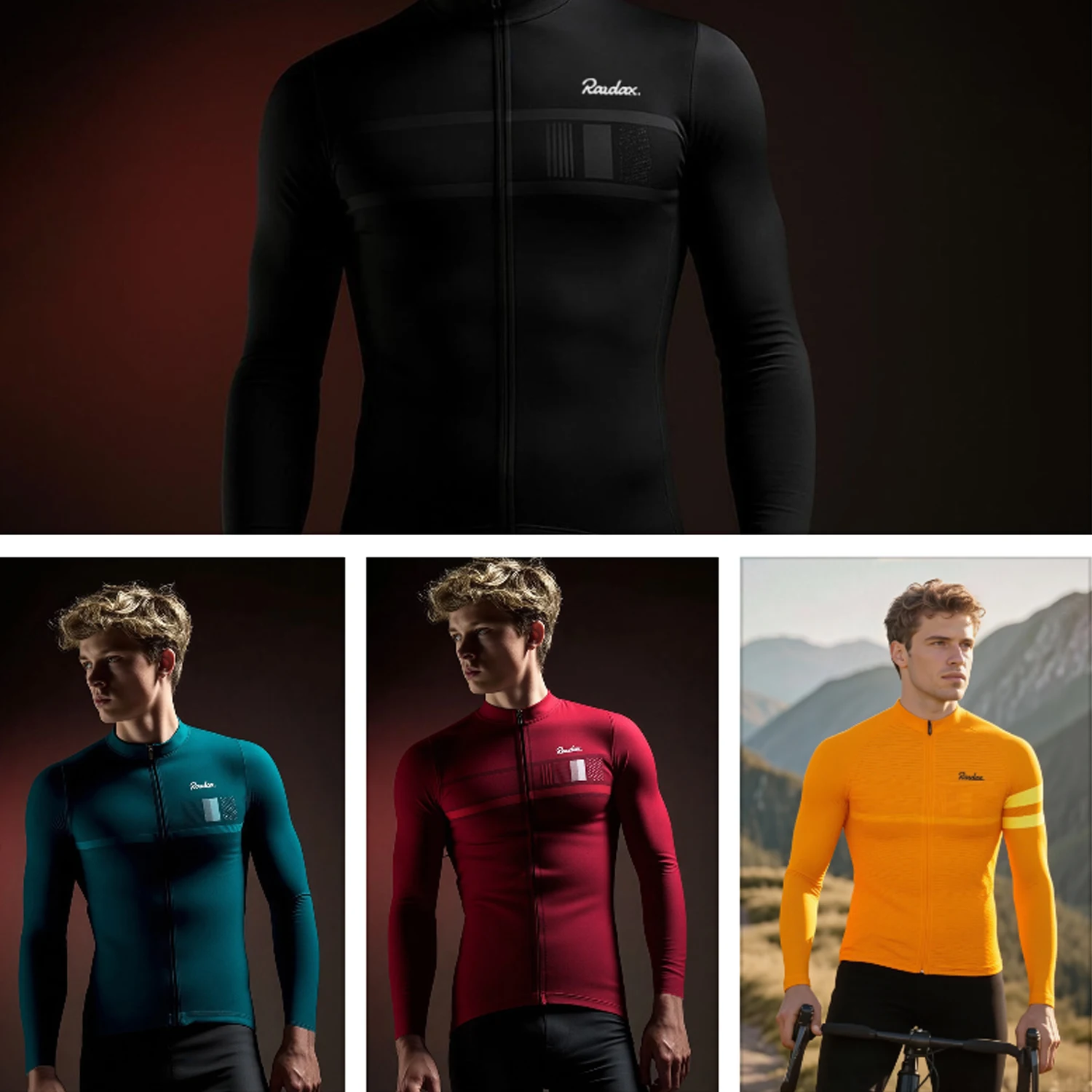 

2026 Мужской велосипедный трикотаж с длинными рукавами, дышащий легкий высокоэластичный топ для осенней одежды для велосипеда, рубашка Майо для велосипедиста