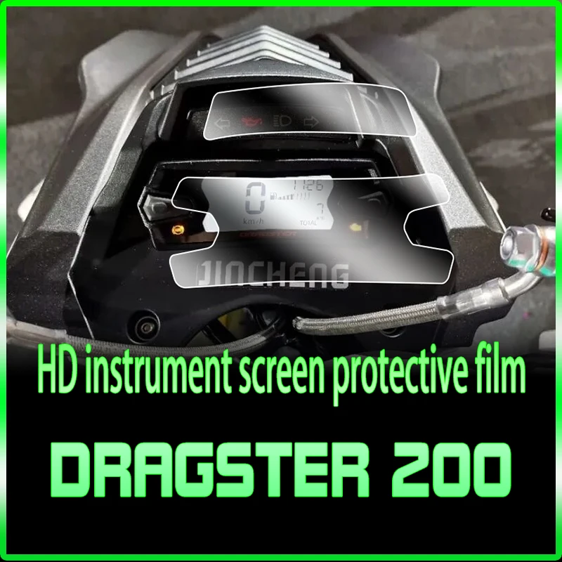 Applicable to Itajit Dragster200 instrument sticker Headlamp film Waterproof rearview mirror Transparent car sticker Tail lamp