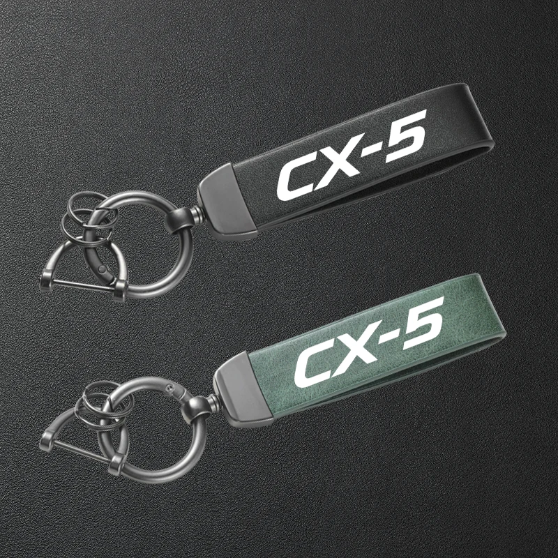 

Для Mazda CX-5 CX5 CX 5 2013-2025 аксессуары высококачественный кожаный автомобильный брелок-держатель для ключей