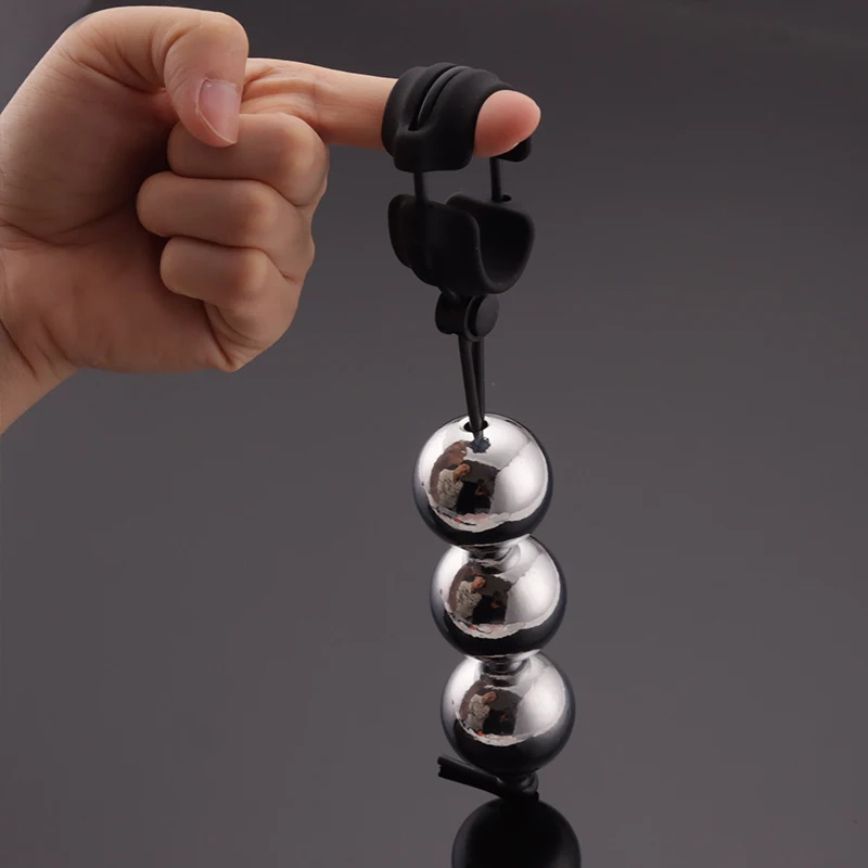 2023 Heavy Duty Metal Ball Pendant Penis Rings Ball Weight Hanger Stretcher Penis Extender Enlargement Cock Ring Male Chastity