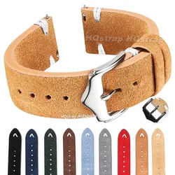 Quick Release 20mm 22mm Suede Strap Universal Replacement Wristband Black Pin Buckle Belt for Huawei Watch Band for Samsung