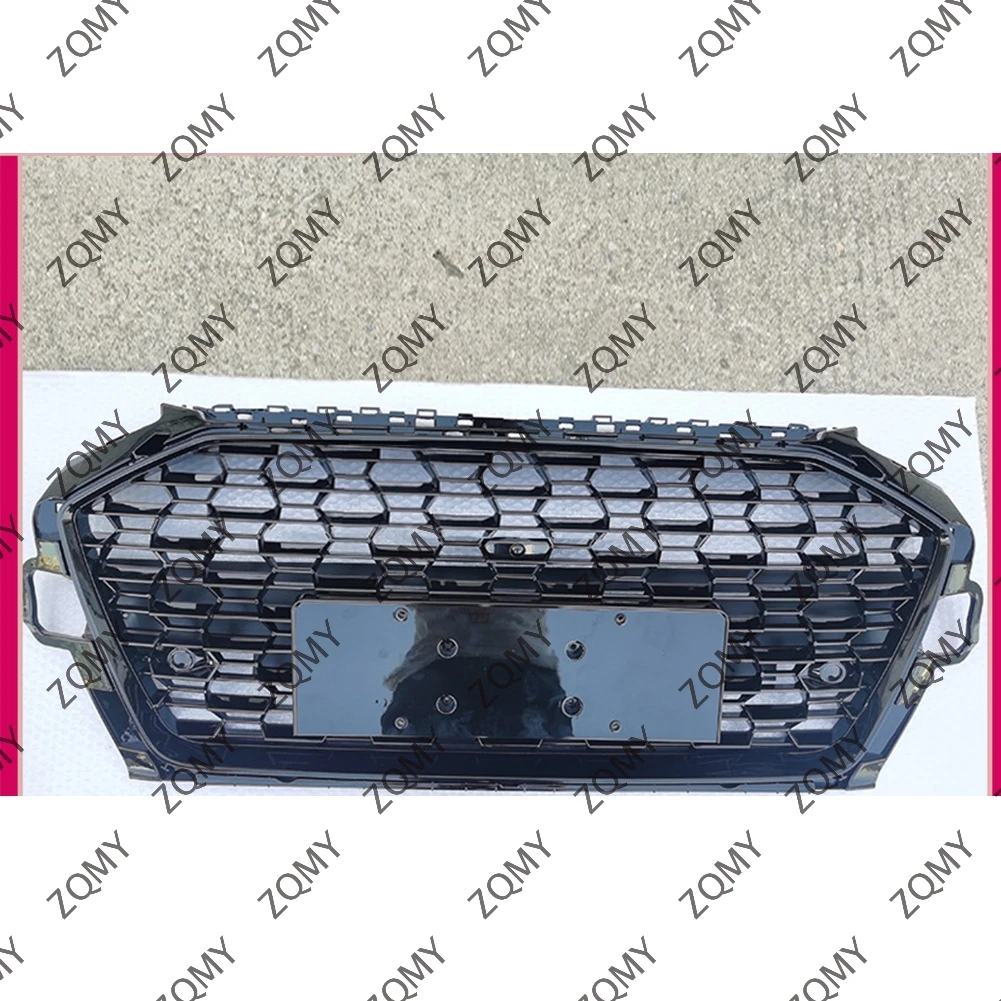 

With/Logo For Audi A4/A4L/S4 2020 2021-23 2024 Car Front Bumper Grille Centre Panel Styling Upper Grill (Modify For RS4-4 style)