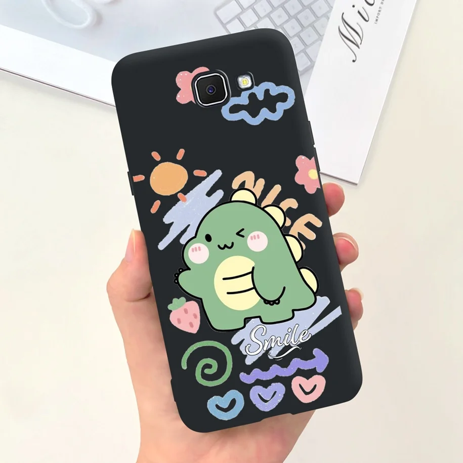 For Samsung Galaxy J7 Prime Case SM-G610F Shockproof Cover Fashion Flower Soft Silicone Phone Cases For Samsung J2 J5 Prime Capa