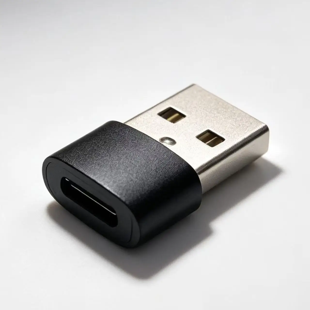Portable USB‑A Male to Type‑C Female Adapter, Small‑Size Charging Port Converter for Phones, Tablets, Laptops and Daily Use