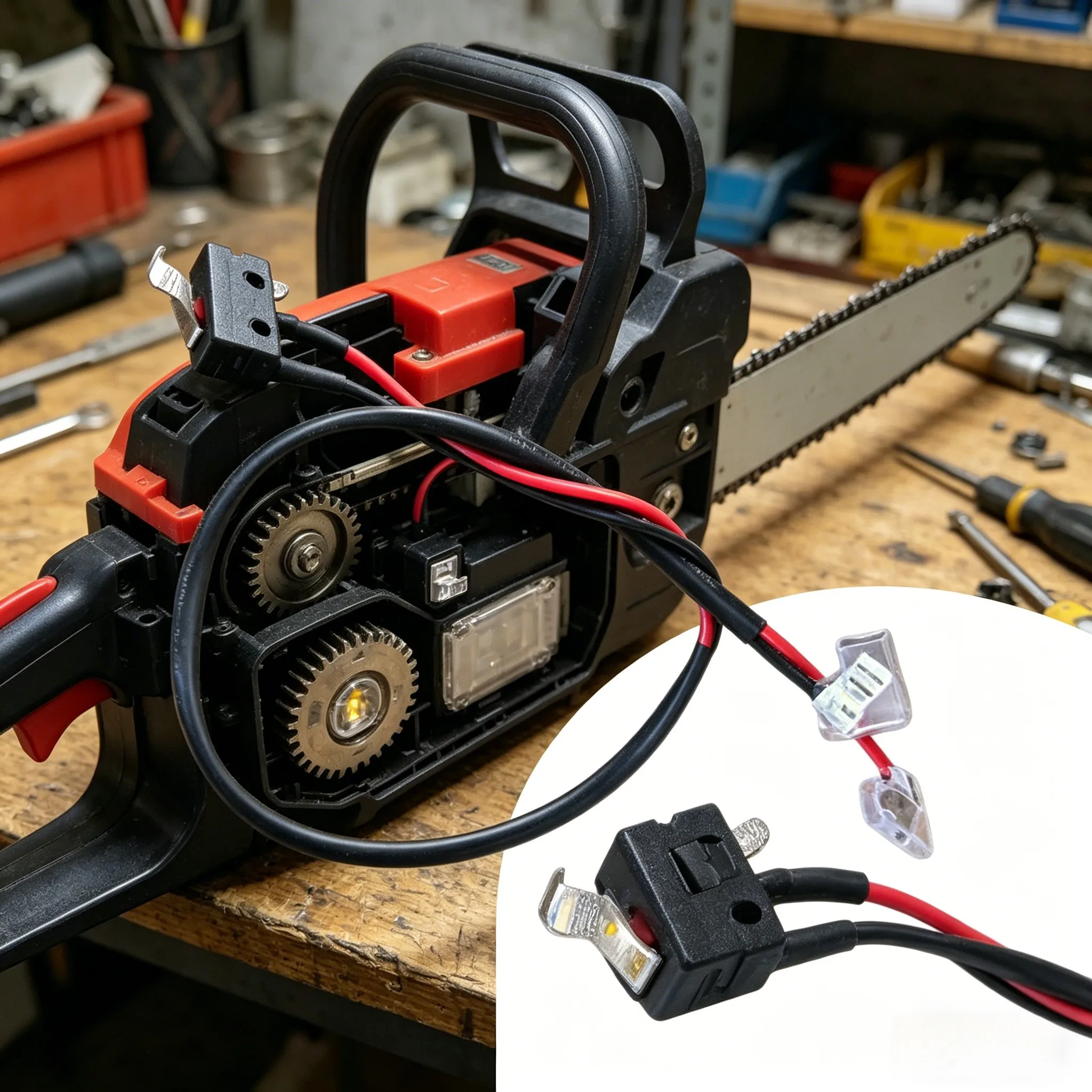 

Stop Switch With Wires Fits For SL TS410 TS420 Cut-Off Saw Replace 4238 430 0500 Lawn Mower Accessories Parts