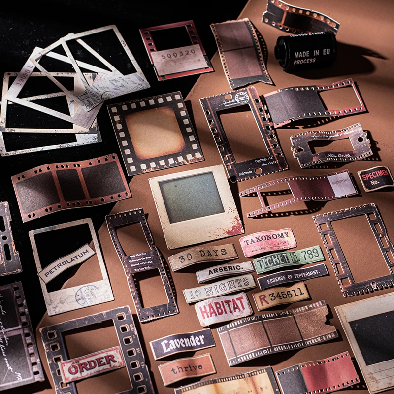 

Журнал GO 25 шт., винтажная ретро-старая пленка с памятью, жесткая наклейка для карт, планировщик, сделай сам, изготовление карт, скрапбукинг, журнал, декоративная наклейка