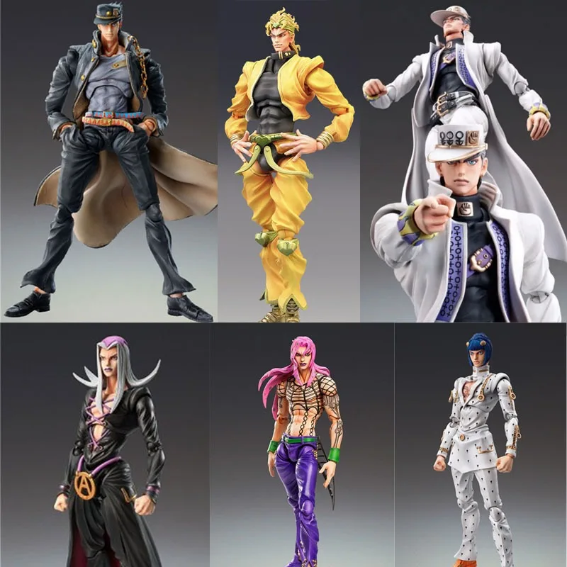 New JoJo's Bizarre Adventure Kujo Jotaro Dio Brando Josuke Higashikata Personality Hand Doll Ornament Decorative Joint Movable