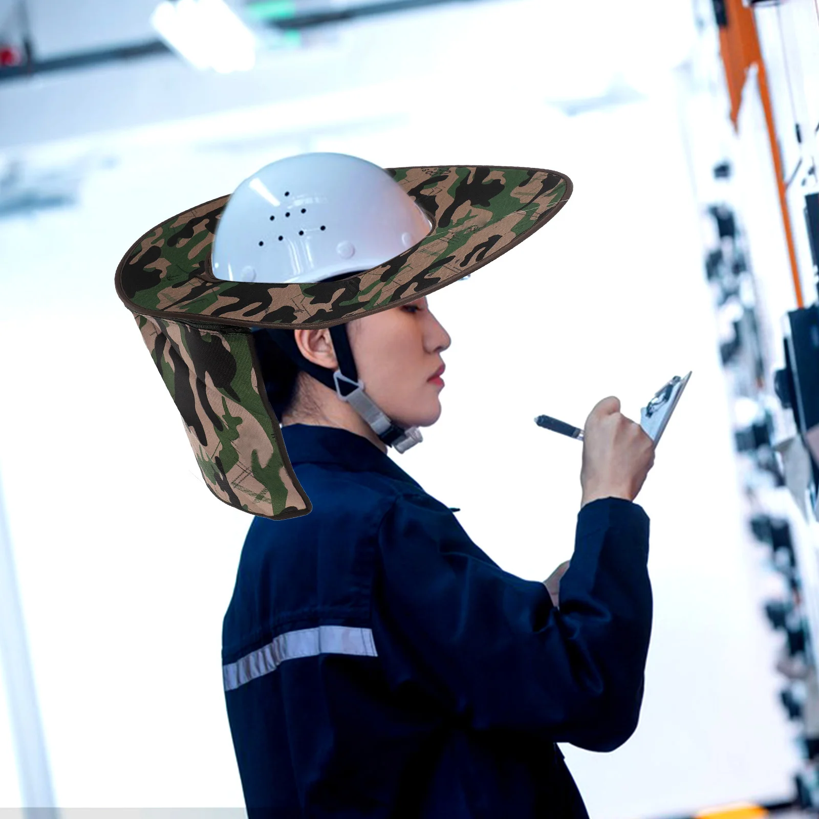 

Extended Sunshade Visor for Hard Hat SafetyHelmet Large Brim SunProtection Shade Construction Accessories