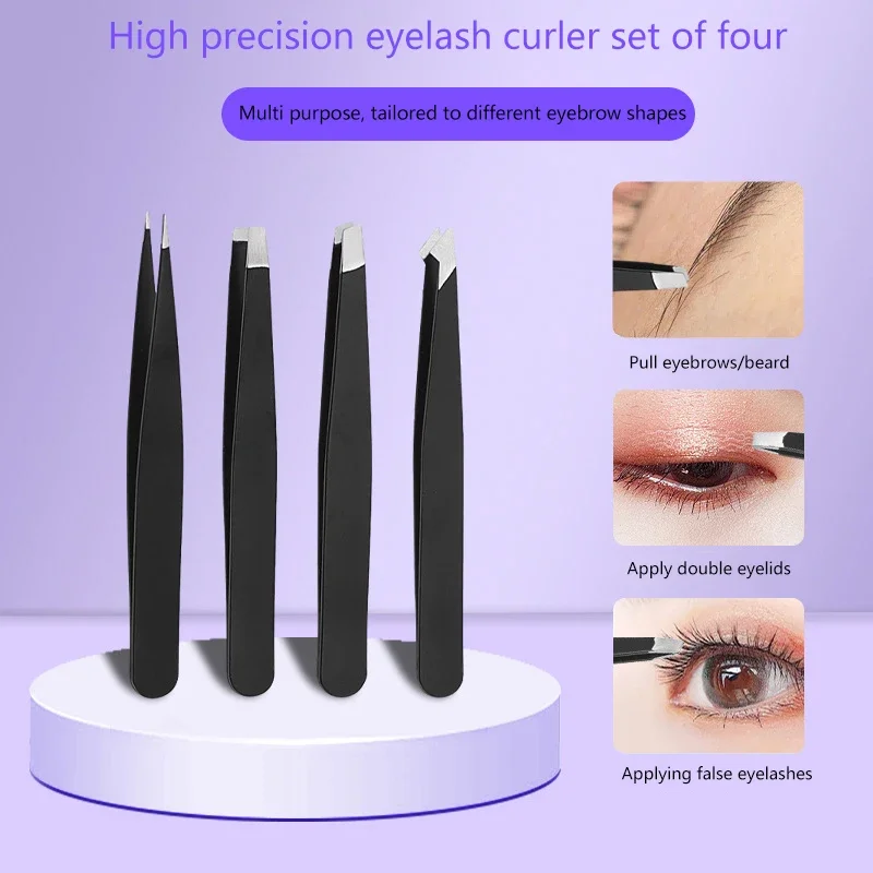 Pliers Colorful Multipurpose Oblique Mouth Tip 6Pcs/Bag Eyebrow Face Hair Removal Hair Removal Eye Brow Tweezer Make Up