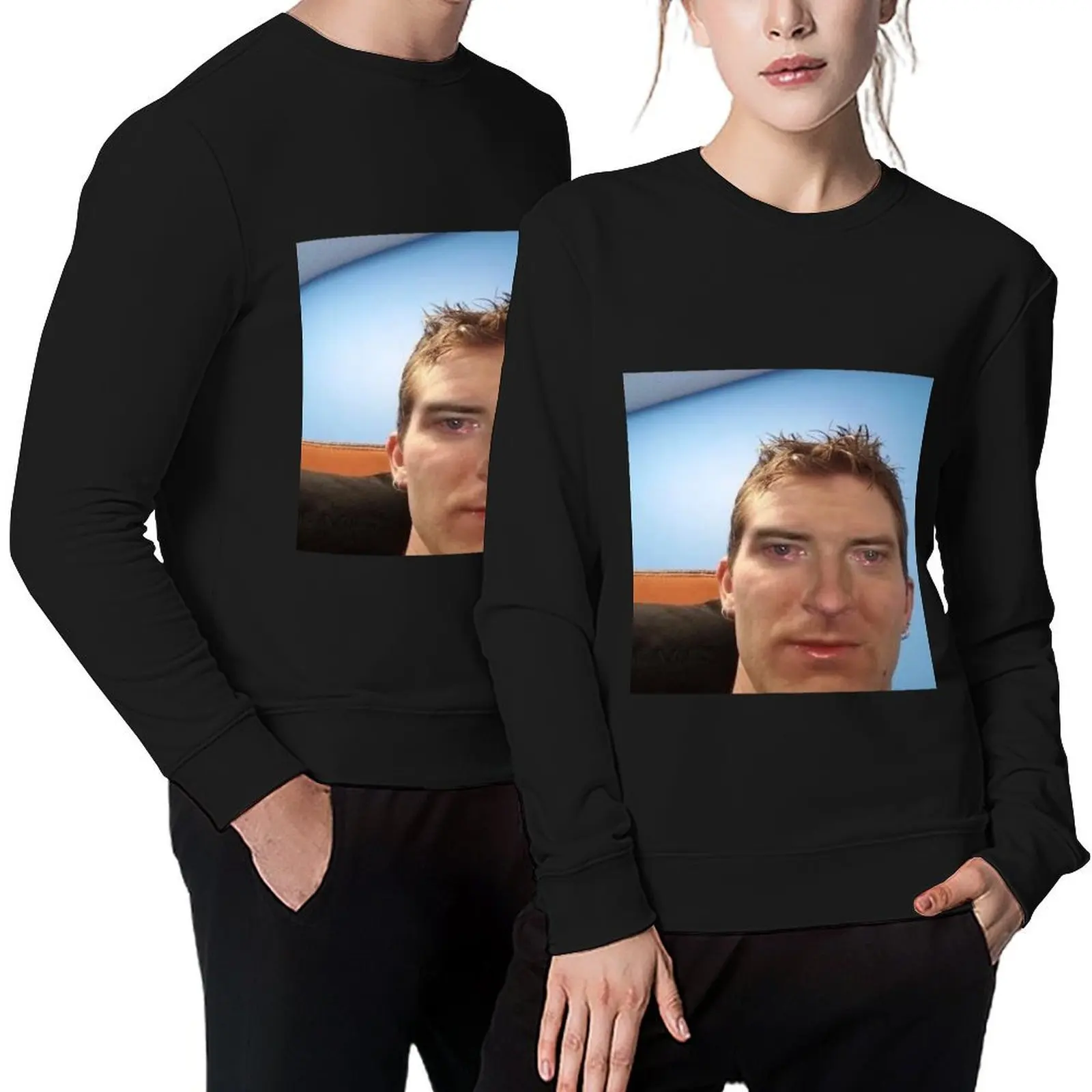 

Linus Tech Tips selfie high Pullover korean style clothes men clothing men's sweat-shirt set men sweatshirt