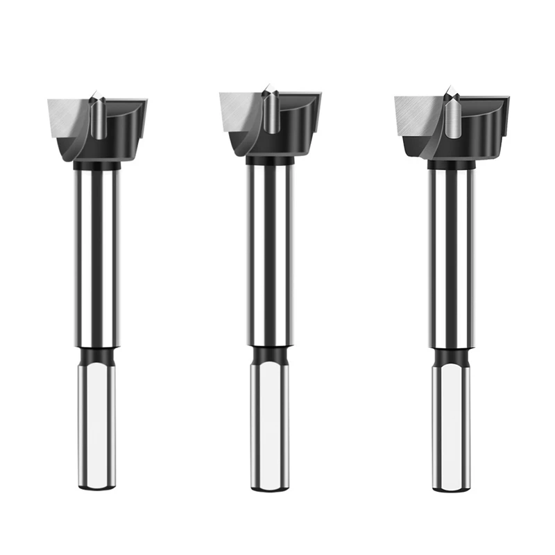 

LUDA Industrial Grade Triangular Shank Carbide Wood Drill Bits Wood Hole Opener Hinge Hole Opening Tool Flat Wing Drill