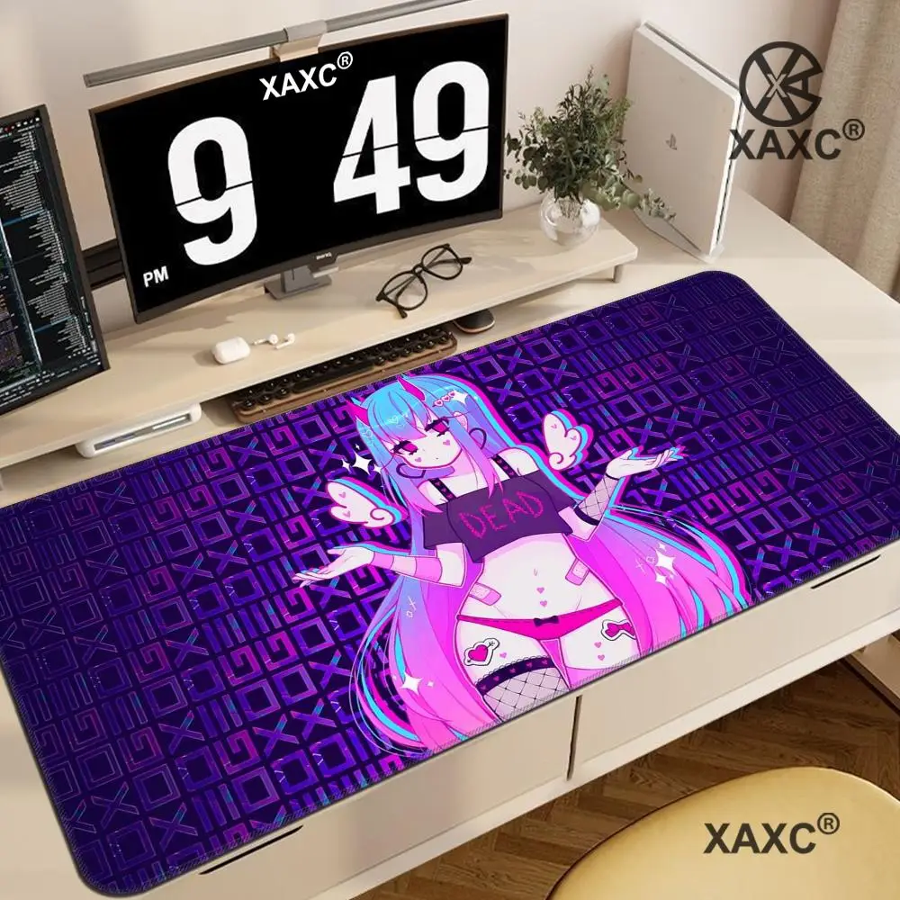 Hot Sexy Kawaii Anime Girl Geoxor Moneko Mouse Pad large keyboard mouse desk pad non-slip rubber gaming mouse pad laptop mouse