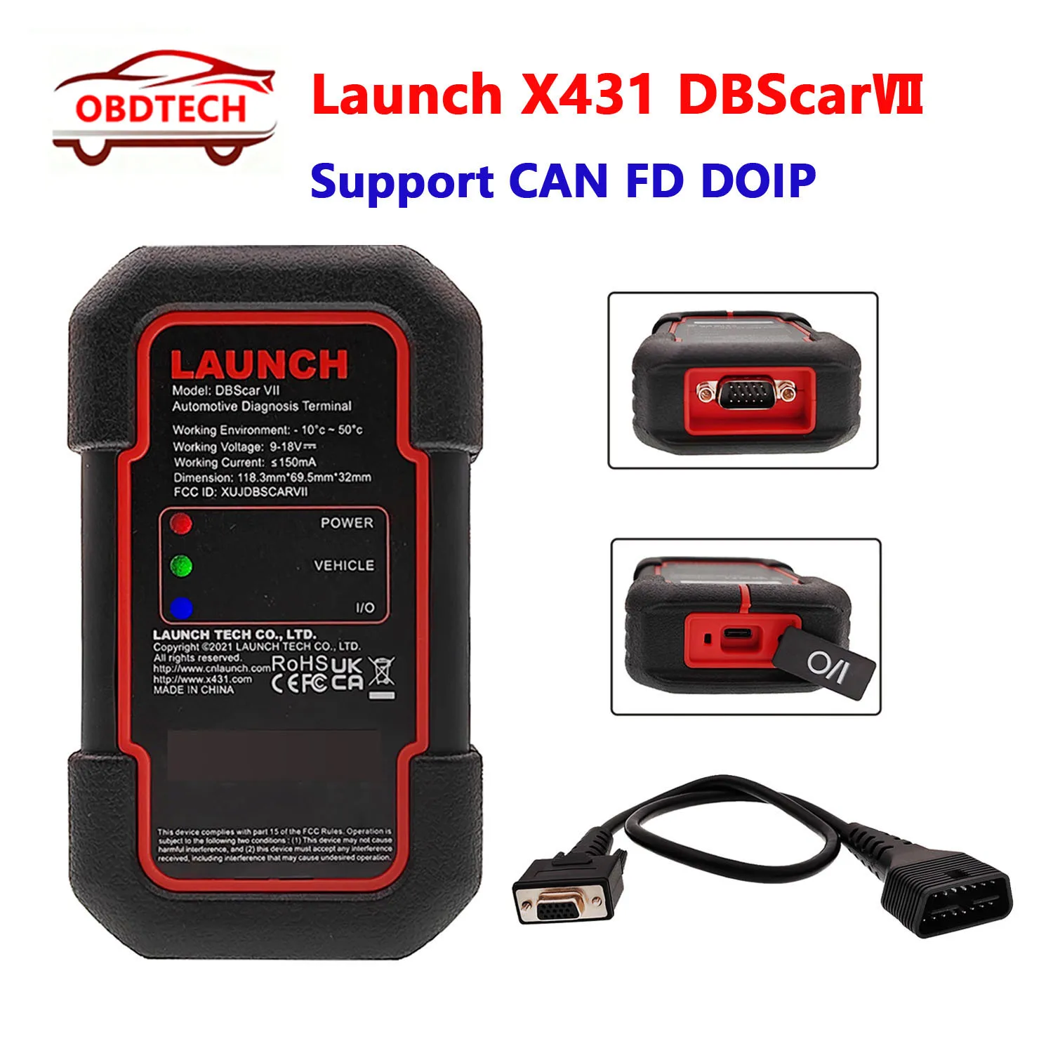 

Launch DBScar VII – 1-Year Diagzone/Xpro5/Xdiag/ADS Pro/Launch V+/Prodiag Software, Supports CAN FD Functionality