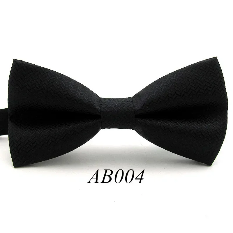 High Quality Gentlemen Leisure Formal Striped Cravat Bowtie Male Groom Marriage Black Red Pattern Butterfly