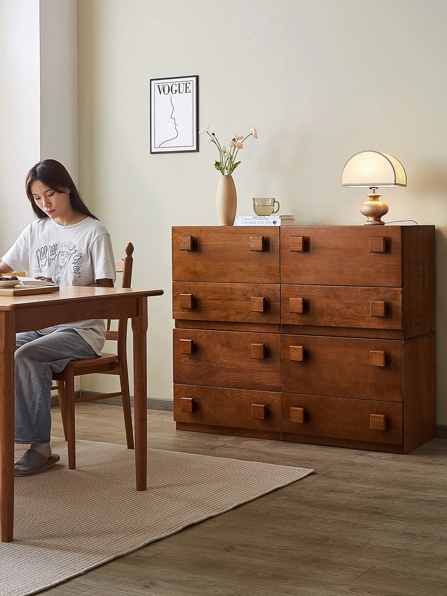 Bucket drawer cabinet, bedroom, living room, wall facing storage storage card door cabinet, minimalist small unit