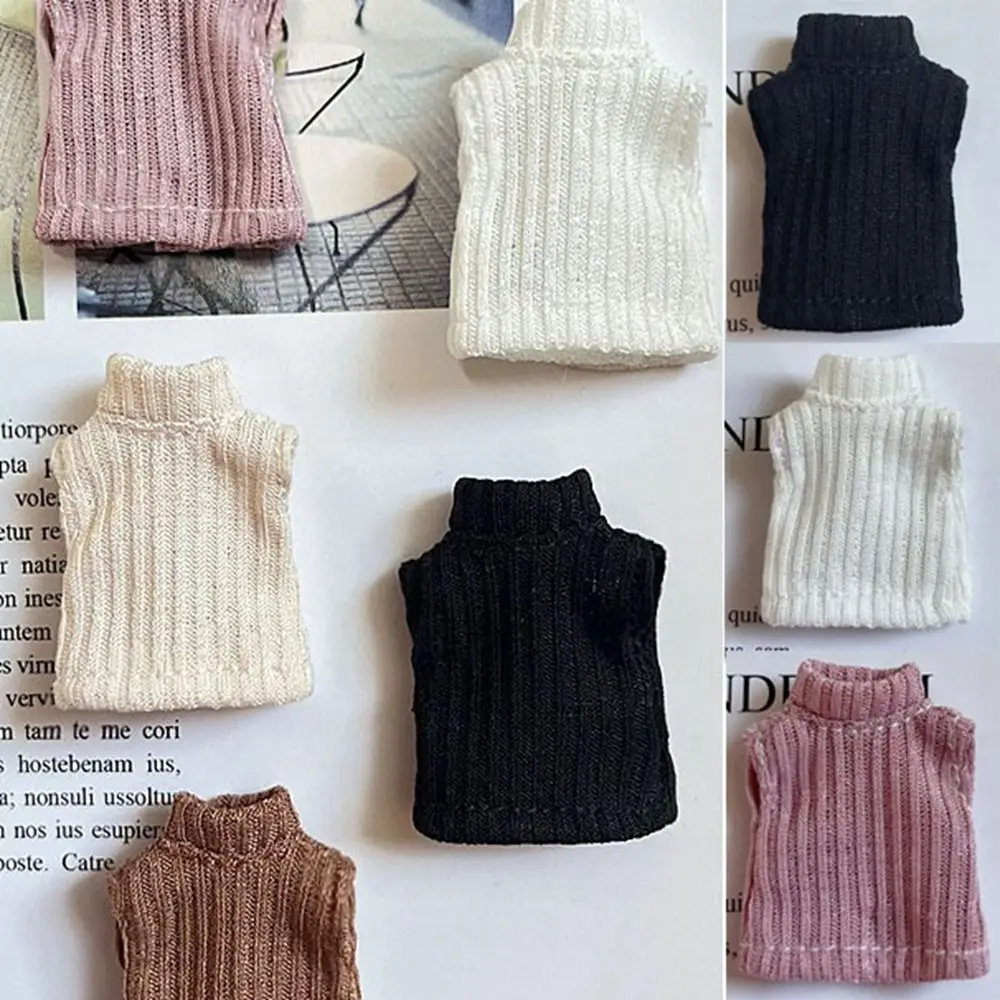 1pc Doll Knitted Coat Outfits Winter Warm Sweater Vest Tops Doll Clothes for 1/11 1/12 OB11 Dolls Accessories Baby Kid DIY Toys