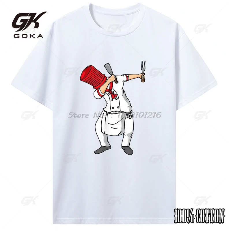 Dabbing Hibachi Chef Funny T-shirt Cotton Fitness Tees Classic Male Tops T Shirt Tight Streetwear Harajuku Men's Clothing