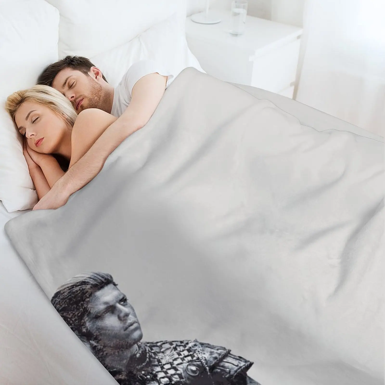 بطانية Ivar The Boneless Throw لتزيين عيد الميلاد للبطانيات الحرارية للشعر الشتوي